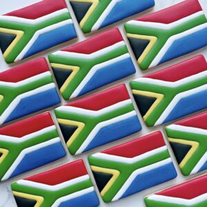 South African Flag Cookies